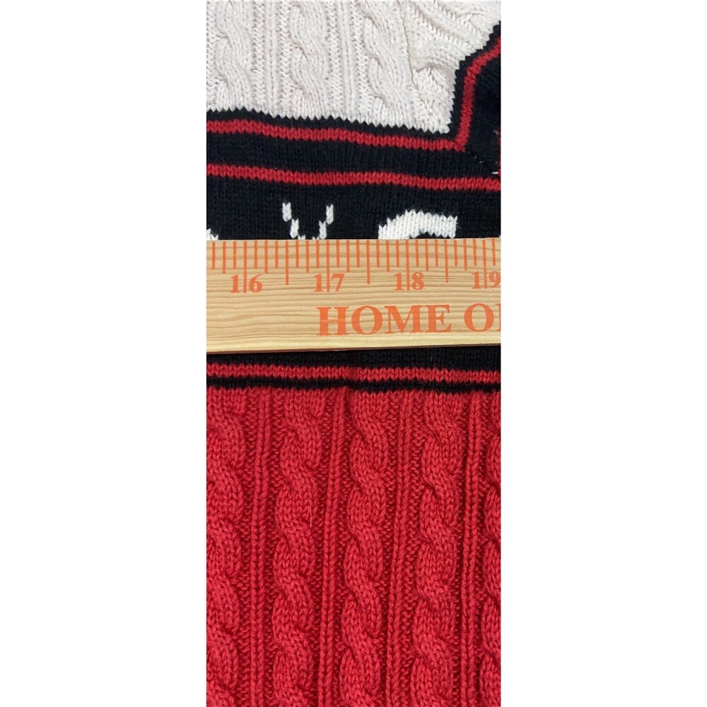 Vintage Liz Claiborne Sweater Womens Large Golf Cotton Cable Knit 1/4 Zip - Picture 8 of 11